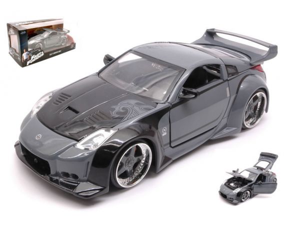 JADA TOYS JADA03006 NISSAN 350Z 2003 FAST & FURIOUS CHARCOAL GREY 1:24 Modellino