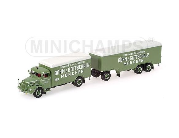 MINICHAMPS 499070840 MAN F8 KOFFERZUG BOEHM & GOTTSCHALK Modellino