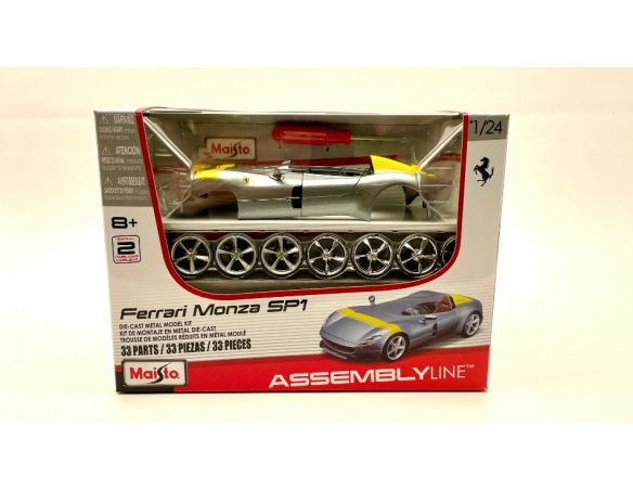 MAISTO MI39140 FERRARI MONZA SILVER/YELLOW KIT 1:24 Modellino