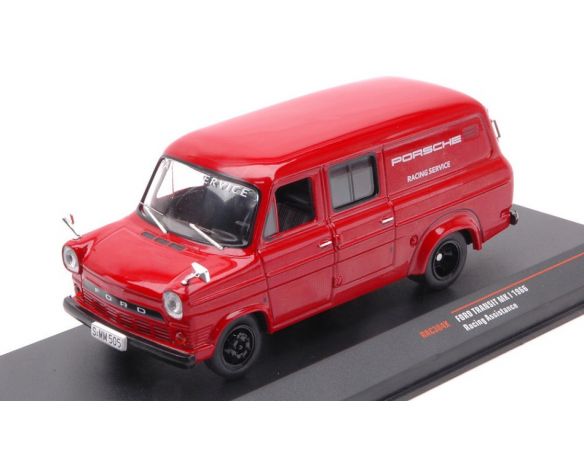 IXO MODEL RAC384X FORD TRANSIT MKI VAN PORSCHE RACING SERVICE 1966ASSITANCE VAN 1:43 Modellino
