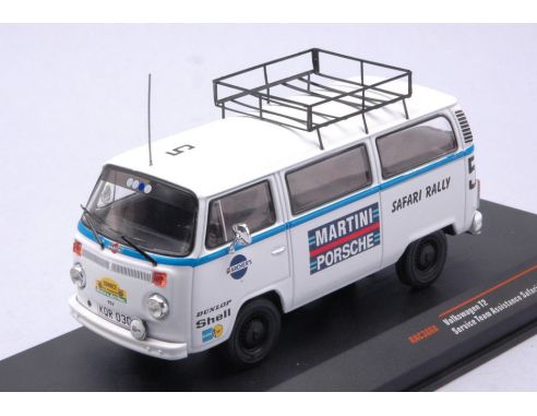 IXO MODEL RAC386X VW T2 BUS TEAM PORSCHE MARTINI SAFARI RALLY 1978 ASSSITANCE VAN 1:43 Modellino