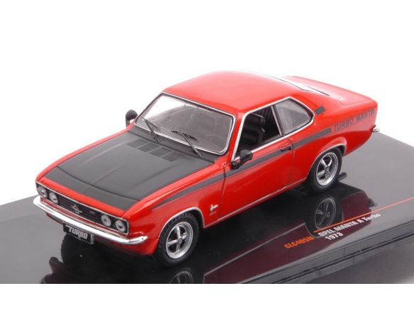 IXO MODEL CLC405N OPEL MANTA A TURBO 1973 RED/BLACK 1:43 Modellino
