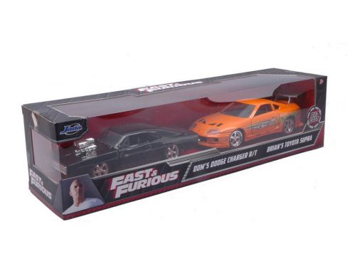 JADA TOYS JADA04003 DOM'S DODGE CHARGER R/T + BRIAN'S TOYOTA SUPRA 1:32 Modellino