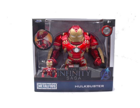 JADA TOYS JADA23002 HULKBUSTER cm 15 + IRONMAN cm 5 FIGURES Modellino