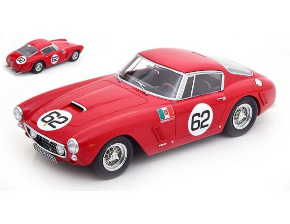 KK SCALE KKDC180864 FERRARI 250 GT SWB N.62 WINNER COPPA INTER-EUROPA MONZA 1960 ABATE 1:18 Modellino