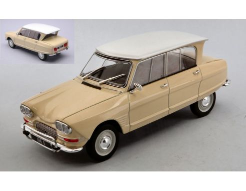 WHITEBOX WB124104 CITROEN AMI 6 LIGHT YELLOW/WHITE 1:24 Modellino