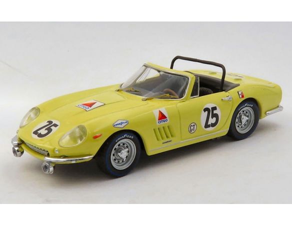 BEST MODEL BT9127-2 FERRARI 275 GTB/4 SPYDER N.25 12 H SEBRING 1967 McCLUGGAGE-WINDR.1:43 Modellino