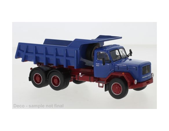 IXO MODEL TRUD004 MAGIRUS JUPITER 6x6 BLUE/RED MULDENKIPPER 1:43 Modellino