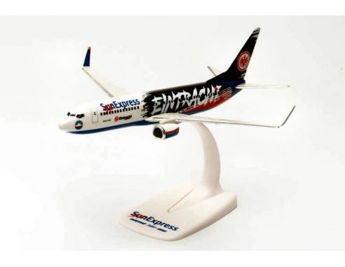 HERPA HP613200 BOEING 737-800 SUN EXPRESS EINTRACHY FRANKFURT SGE 1:200 Modellino