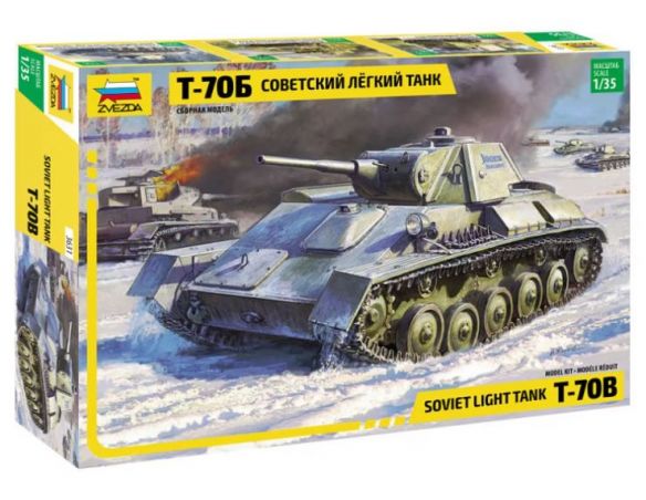 ZVEZDA Z3631 SOVIET TANK T-70 KIT 1:35 Modellino