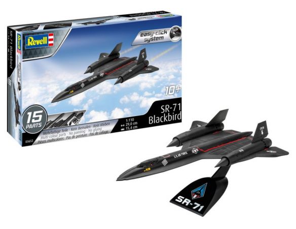 REVELL RV03652 SR-71 BLACKBIRD (EASY-CLICK SYSTEM) KIT 1:110 Modellino