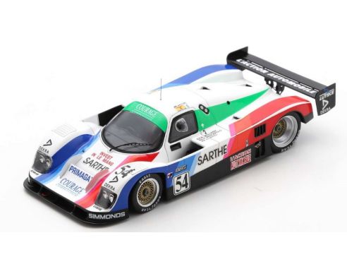 SPARK MODEL S3543 COUGAR C28LM N.54 6th LM 1992 H.PESCAROLO-B.WOLLEK-J.L.RICCI 1:43 Modellino