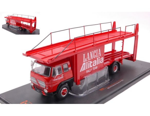 IXO MODEL TRU037 FIAT 673 RACING TRANSPORTER 1976 LANCIA ALITALIA RACING TEAM NO CARS1:43 Modellino