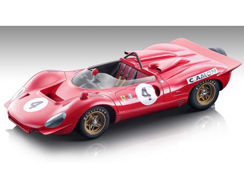 TECNOMODEL TMD18251D FERRARI 350 P4 N.4 SCUDERIA VELOCE TASMAN SURFERS PARADIES C.AMON 1:18 Modellino