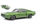 SOLIDO SL1802907 SHELBY MUSTANG GT500 1967 LIME GREEN/WHITE STRIPES 1:18 Modellino