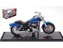 MAISTO MI21905B HARLEY DAVIDSON FXDFSE CVO FAT BOB 2009 BLUE 1:8 Modellino