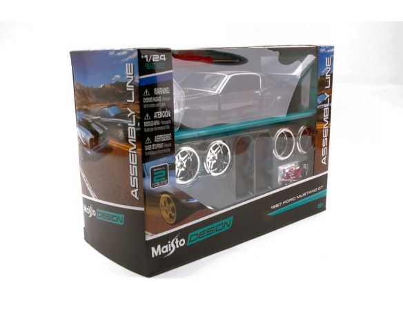 MAISTO MI39094Z FORD MUSTANG GT 1967 BLACK KIT 1:24 Modellino