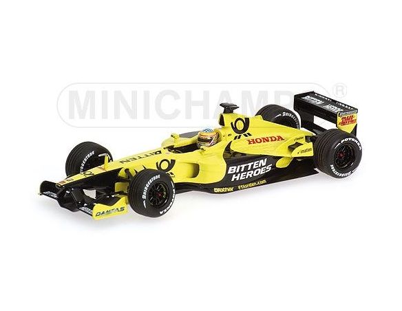 MINICHAMPS 518024399 JORDAN HONDA EJ11 T. SATO BARCELONA 2002 Modellino