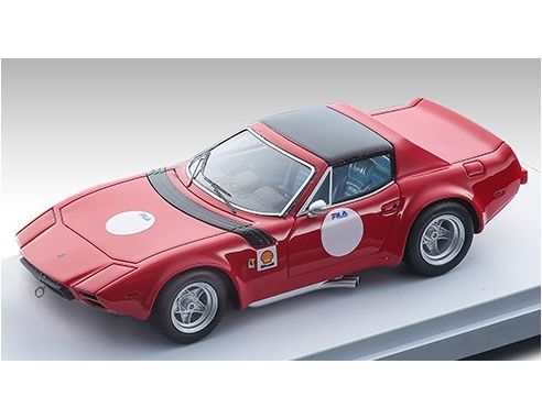 TECNOMODEL TMD43010B FERRARI GTB/4 MICHELOTTI PRESS VERSION RED W/BLACK ROOF 1975 1:43 Modellino