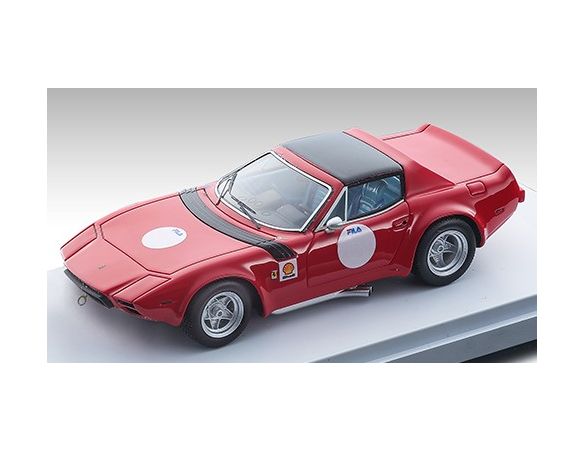 TECNOMODEL TMD43010B FERRARI GTB/4 MICHELOTTI PRESS VERSION RED W/BLACK ROOF 1975 1:43 Modellino