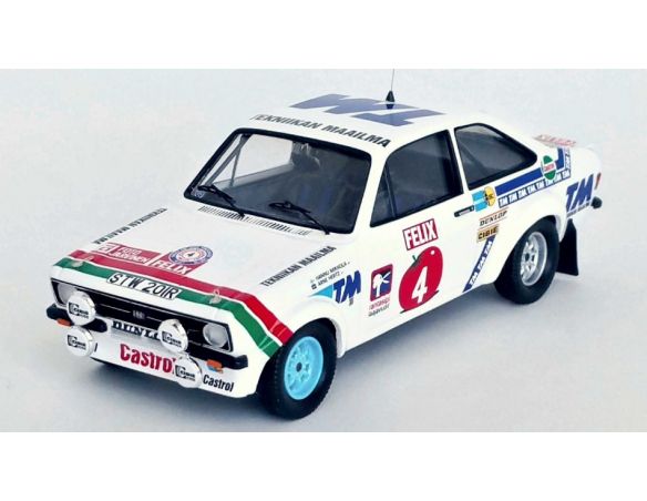 TROFEU TFRRFI18 FORD ESCORT MK2 N.4 RALLY OF 1000 LAKES 1978 MIKKOLA/HERTZ 1:43 Modellino