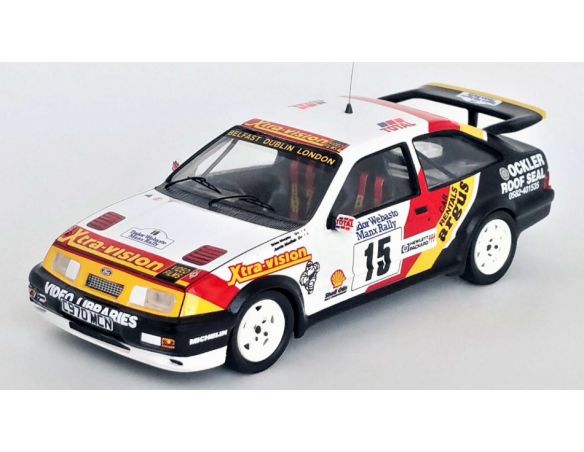 TROFEU TFRRUK72 FORD SIERRA RS COSWORTH 6th MANX RALLY 1989 MCHALE/MURPHY 1:43 Modellino