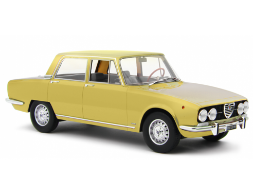 LAUDO RACING LM141E ALFA 2000 BERLINA 1971 PIPER YELLOW 1:18 Modellino