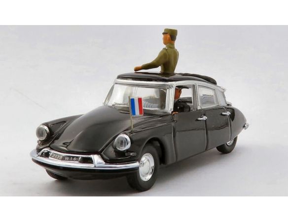 RIO RI4114-2P CITROEN DS 19 1960 GENERAL DE GAULLE + DRIVER 1:43 Modellino