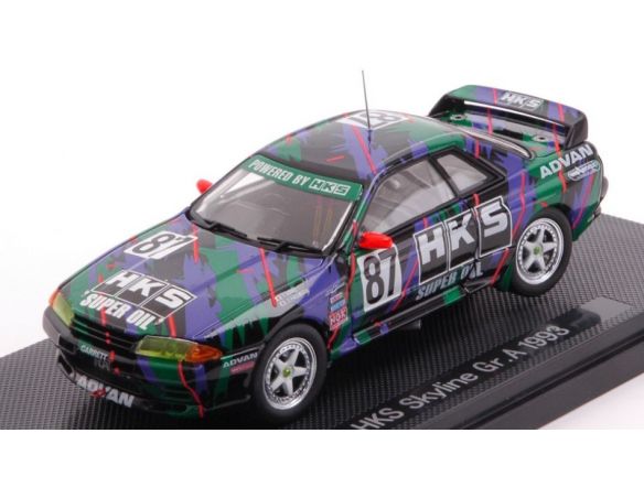 EBBRO EB44159 HKS SKYLINE N.87 Gr.A 1993 Y.HANE-O.HAGIWARA 1:43 Modellino