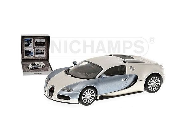 MINICHAMPS 519431101 BUGATTI VEYRON 2009 POLAR METALLIC & PEARL TOP GEAR Modellino
