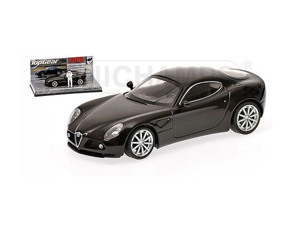 MINICHAMPS 519431200 ALFA ROMEO 8C COMPETIZIONE BLACK METALLIC TOP GEAR Modellino