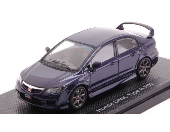 EBBRO EB44295 HONDA CIVIC TYPE R FD2 NIGHT BLUE 1:43 Modellino