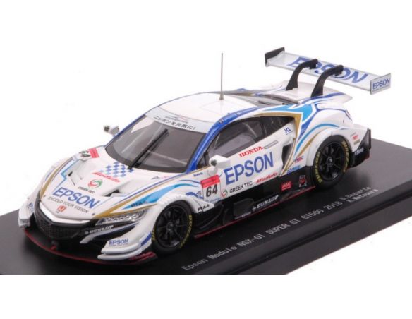 EBBRO EB45631 EPSON MODULO NSX-GT N.64 SUPER GT500 2018 B.BAGUETTE-K.MATSUURA 1:43 Modellino