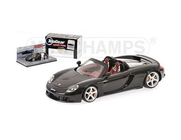 MINICHAMPS 519436260 PORSCHE CARRERA GT BLACK TOP GEAR WITH FIGURINE Modellino