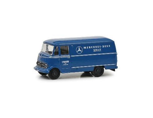SCHUCO SH6615 MERCEDES L319 FOURGON BLUE 1:87 Modellino