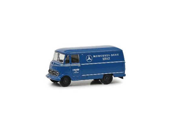 SCHUCO SH6615 MERCEDES L319 FOURGON BLUE 1:87 Modellino