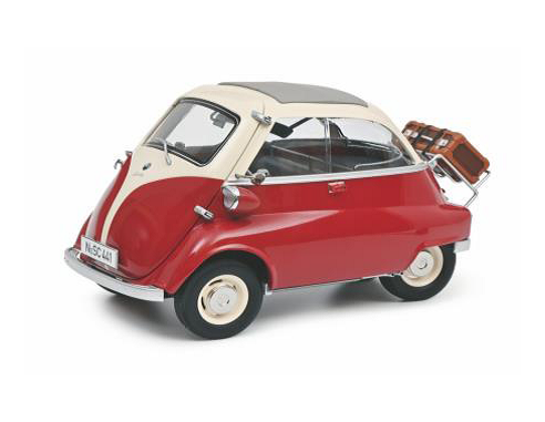 SCHUCO SH6720 BMW ISETTA EXPORT RED/WHITE 1:12 Modellino