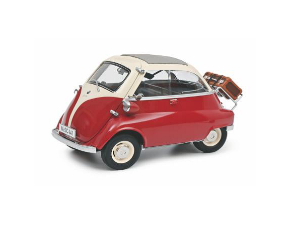 SCHUCO SH6720 BMW ISETTA EXPORT RED/WHITE 1:12 Modellino