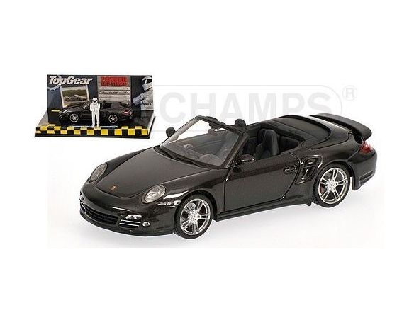 Minichamps PM519436930 PORSCHE 911 TURBO (997 II) 2009 GREY MET.TOP GEAR 1:43 Modellino