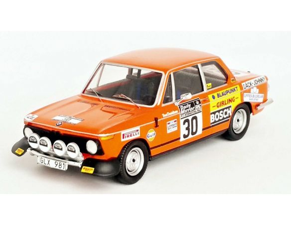 TROFEU TFRRUK74 BMW 2002 16th (1st GROUP 1) RAC RALLY 1973 DANIELSSON/SUNDBERG 1:43 Modellino