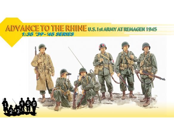 DRAGON D6271 ADVANCE TO THE RHINE KIT 1:35 Modellino