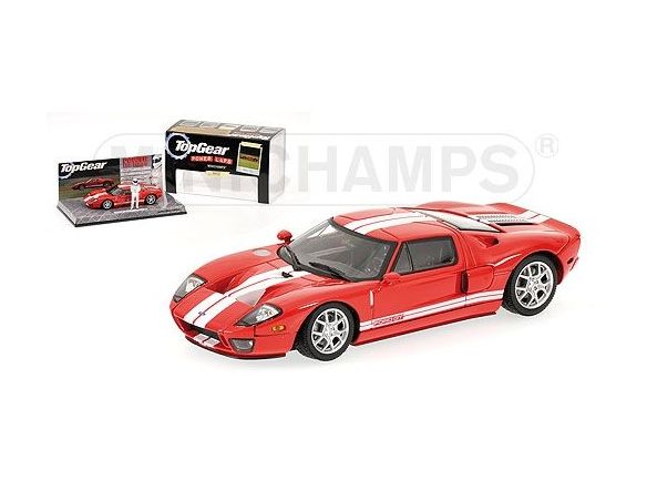 MINICHAMPS 519438420 FORD GT RED TOP GEAR WITH FIGURINE Modellino