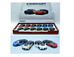 KINSMART KT5423D BUGATTI CHIRON SUPERSPORT COL.ASS cm 12 Modellino