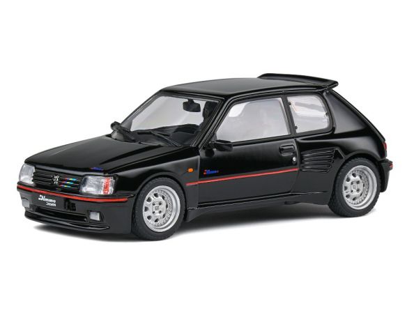 SOLIDO SL4310802 PEUGEOT 205 GTI DIMMA BLACK 1:43 Modellino