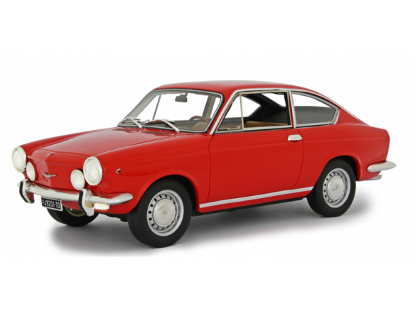 LAUDO RACING LM118G FIAT 850 SPORT COUPE 1968 RED 1:18 Modellino