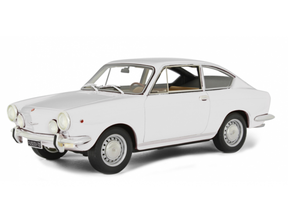 LAUDO RACING LM118H FIAT 850 SPORT COUPE 1968 WHITE 1:18 Modellino