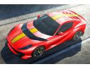 LOOKSMART LS530C FERRARI 812 COMPETIZIONE ROSSO CORSA WITH YELLOW LIVERY 1:43 Modellino
