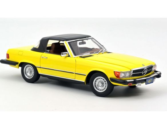 NOREV NV183727 MERCEDES 300 SL US-VERSION 1979 YELLOW 1:18 Modellino