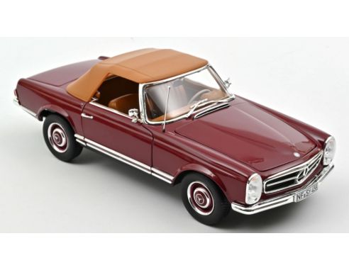 NOREV NV183766 MERCEDES 230 SL 1963 DARK RED 1:18 Modellino