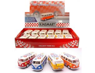 KINSMART KT5377DF VW SAMBA BUS FLOWER POWER cm 12 1:32 Modellino